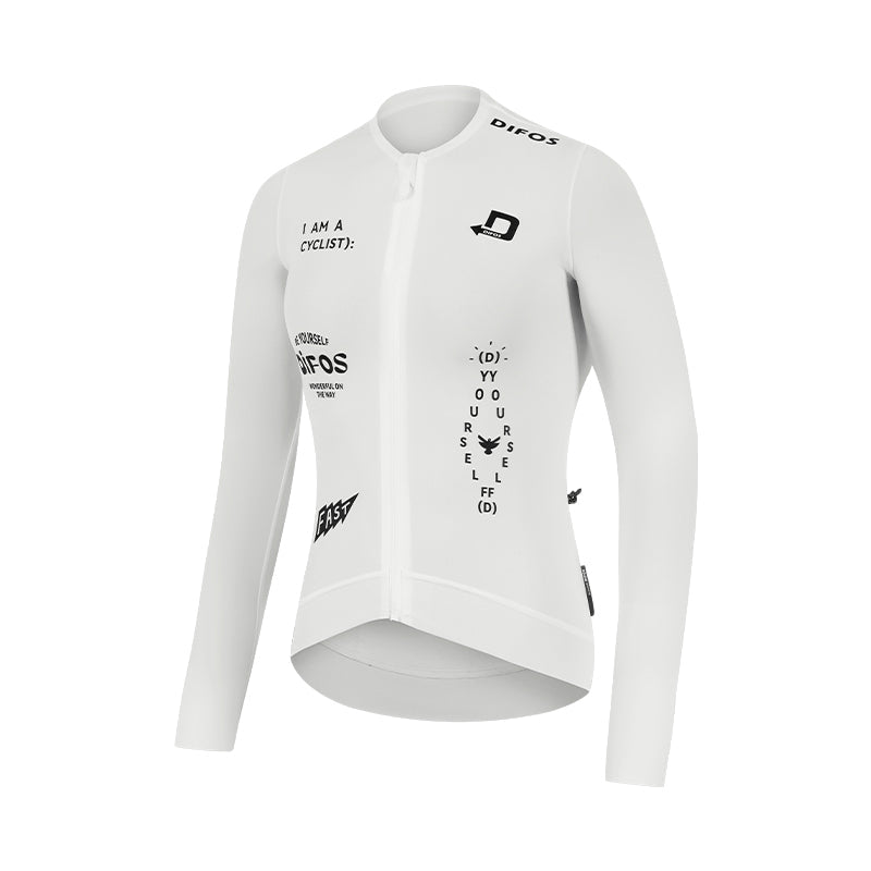 Santic Difos Colin Unisex Long Sleeve Jersey - White