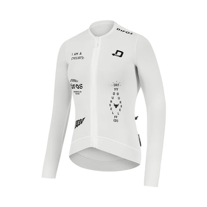 Santic Difos Colin Unisex Long Sleeve Jersey - White