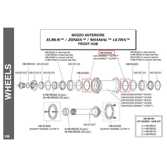 Campagnolo Genuine Spare Part HB-SH006