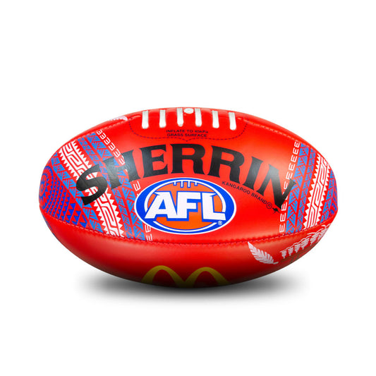 Sherrin AFL Sir Doug Nicholls Round Replica Super Soft Touch - Red
