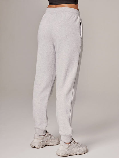 Running Bare Ab Waisted Team Trackpants With Pockets - Light Grey