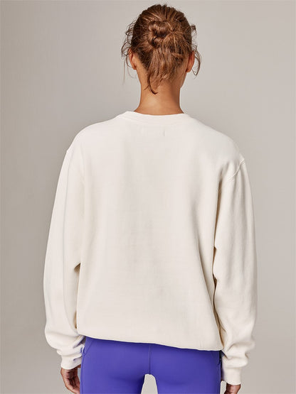 Running Bare Legacy 2.0 Crew Neck Sweatshirt - Cream