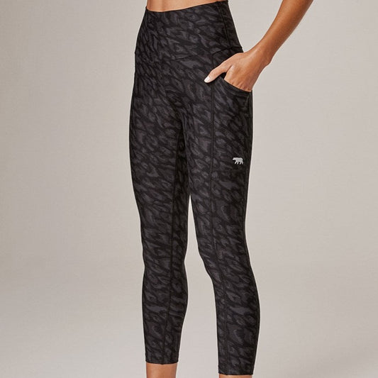 Running Bare Power Luxe 7/8 Tight - Nora/Blk