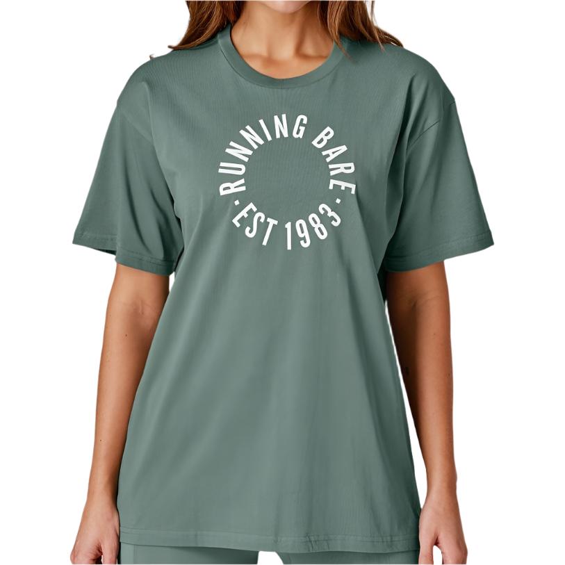 Running Bare Hollywood 5.0 90s Relax Tee - Green