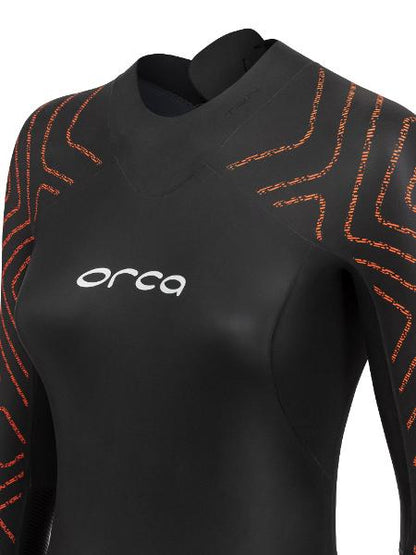 Orca Vitalis Openwater TRN Womens Wetsuit - Black/Orange