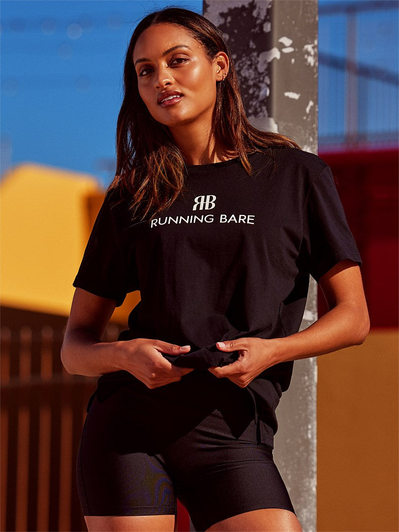 Running Bare Totem 3.0 Boyfriend Tee - Black