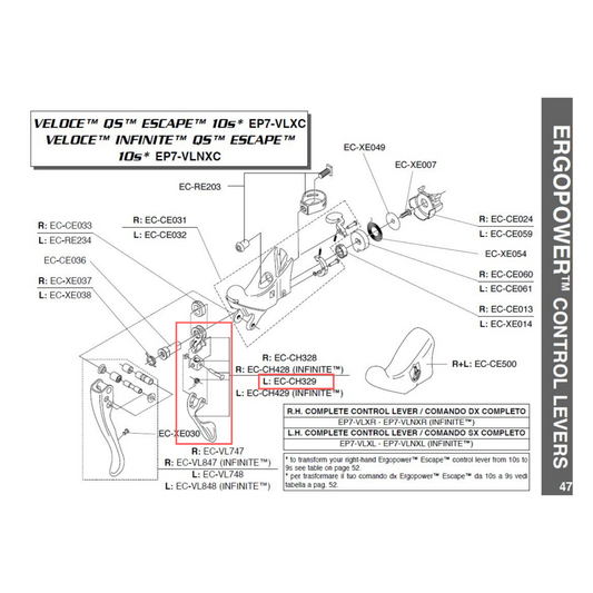 Campagnolo Genuine Spare Part EC-CH329