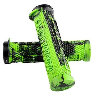 RYFE Grips Bossa Single Lock On Pro Handlebar Grips - Green/Black