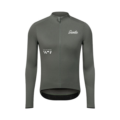 Santic Fusu Thermal Long Sleeve Jersey - Army Green