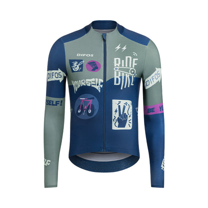 Santic Van Sko Thermal Long Sleeve Jersey - Grey