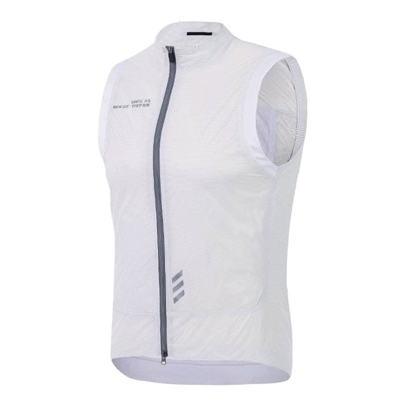 Santic Mario Lightweight Wind Vest - White