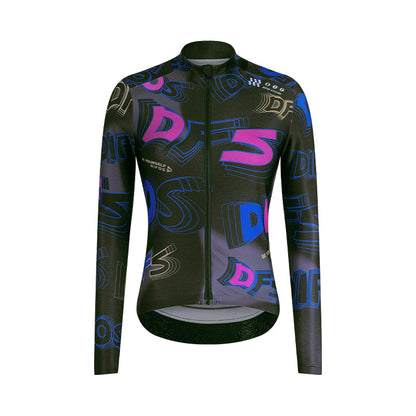 Santic Van Sko Thermal Long Sleeve Jersey - Black
