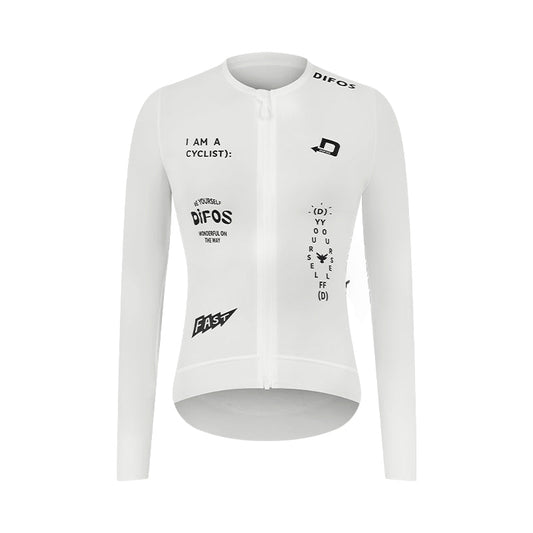 Santic Difos Colin Unisex Long Sleeve Jersey - White