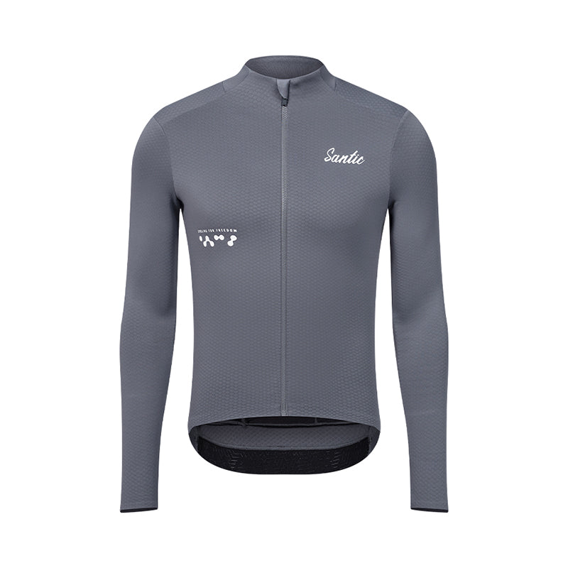 Santic Fusu Thermal Long Sleeve Jersey - Grey