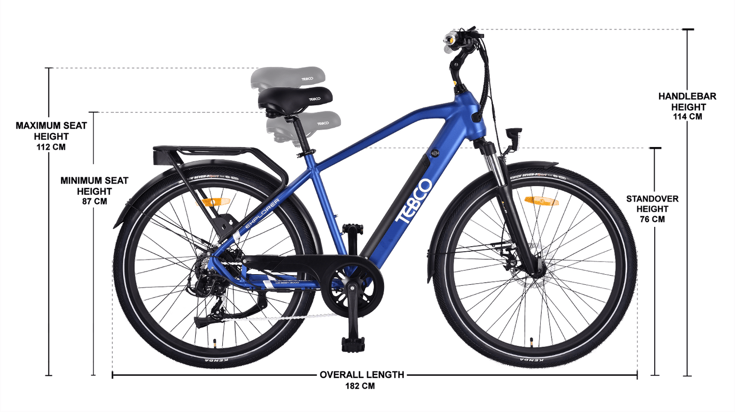 Tebco Explorer E-Bike - Blue