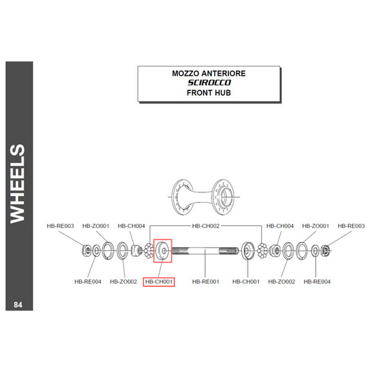 Campagnolo Genuine Spare Part HB-CH001