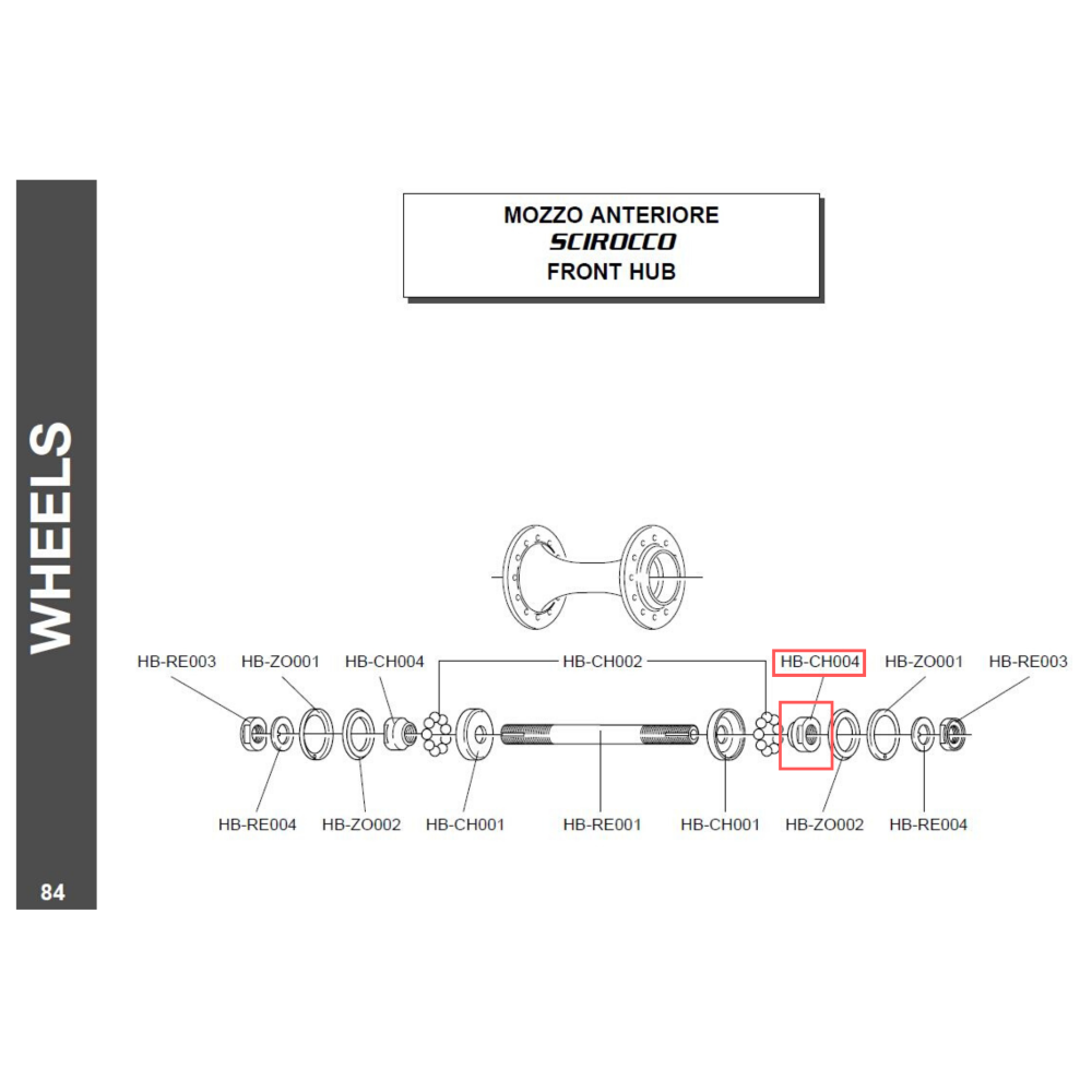 Campagnolo Genuine Spare Part HB-CH004