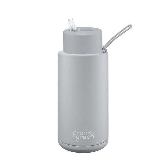 Frank Green Ceramic Reusable Straw Lid Bottle - Harbor Mist