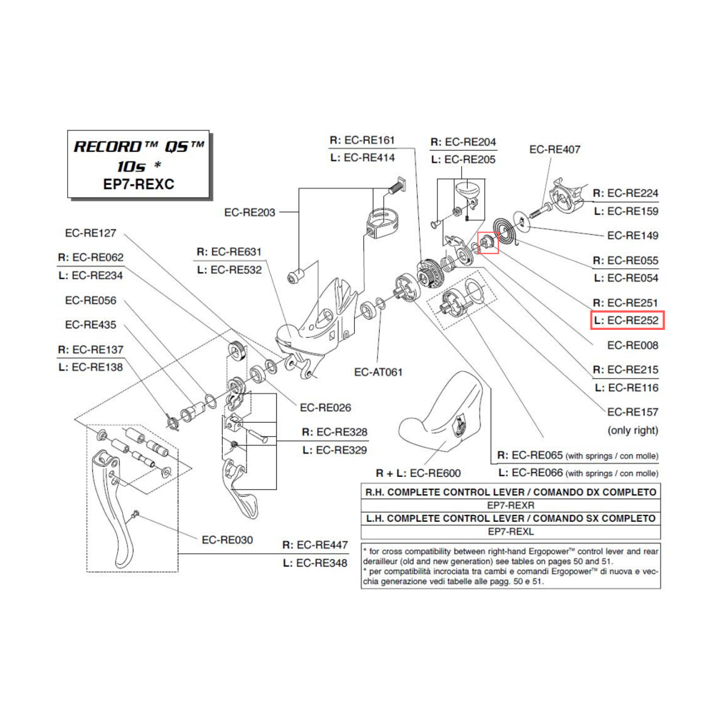 Campagnolo Genuine Spare Part EC-RE252