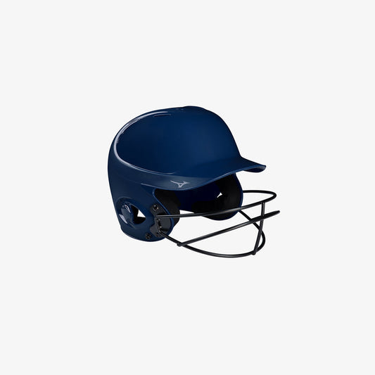 Mizuno MVP Batting Helmet with Mask - Navy
