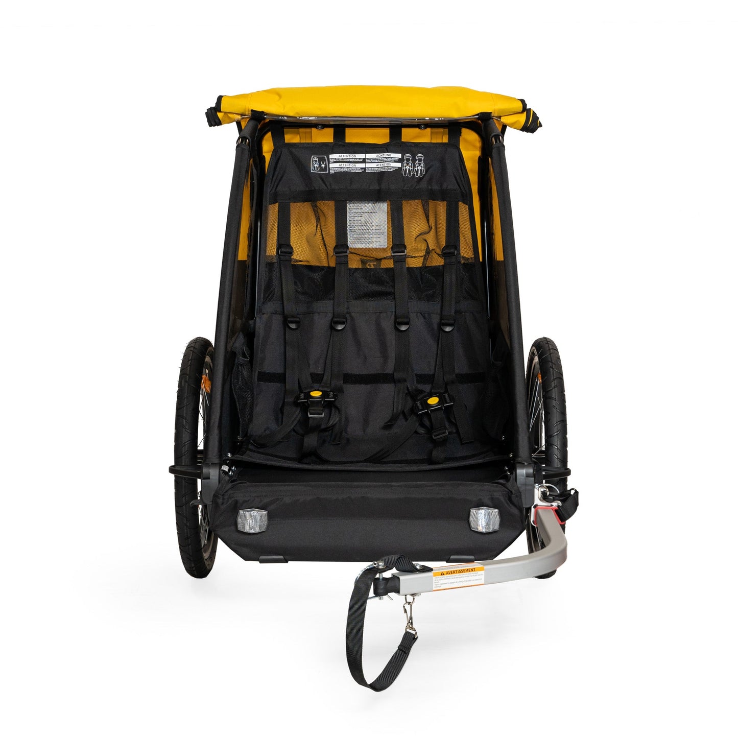 Buley Bee Double Bike Trailer - Yellow