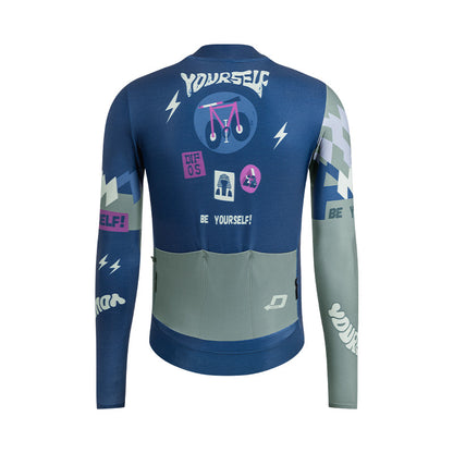 Santic Van Sko Thermal Long Sleeve Jersey - Grey