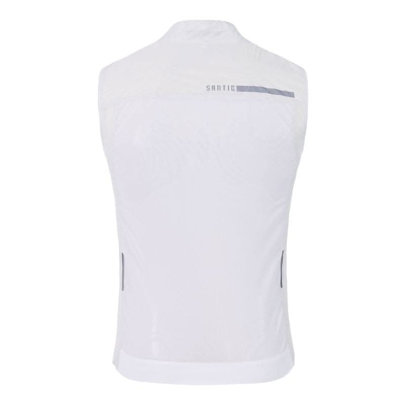 Santic Mario Lightweight Wind Vest - White