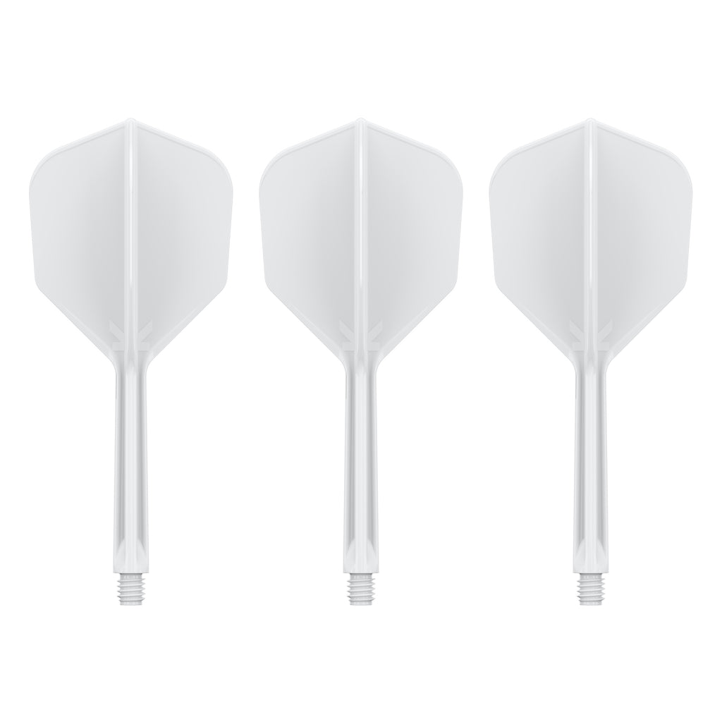 Target K-Flex Moulded Flight & Shaft - White