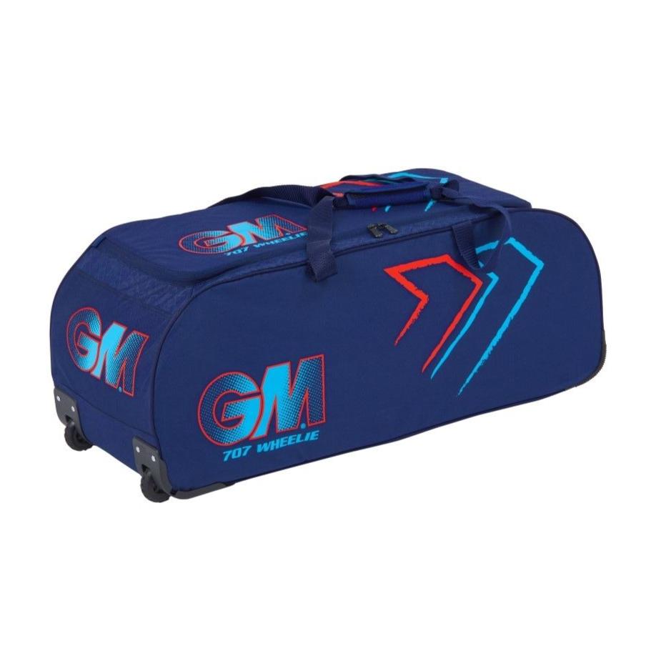 GM Cricket Bag - 707 Wheelie - Blue/Red