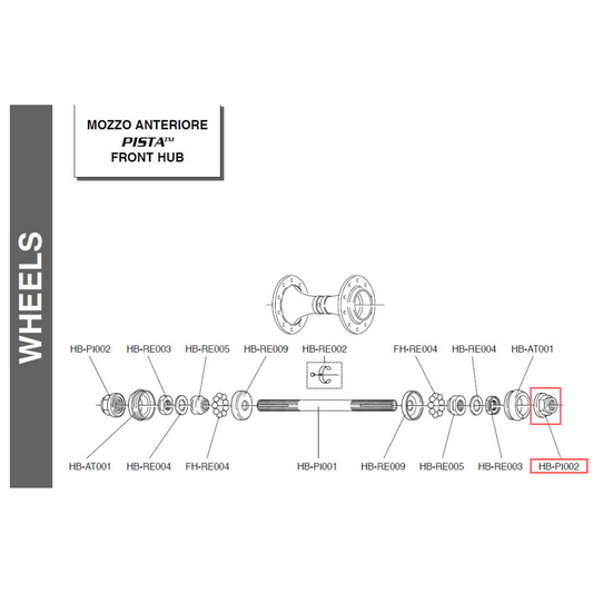 Campagnolo Genuine Spare Part HB-PI002