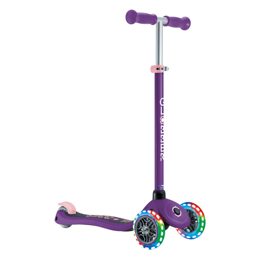 Globber Primo V2 Scooter with Lights - Purple/Pink