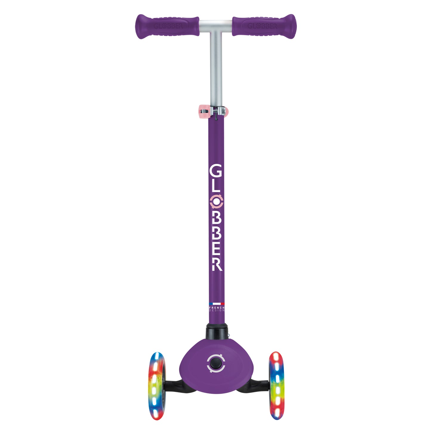 Globber Primo V2 Scooter with Lights - Purple/Pink