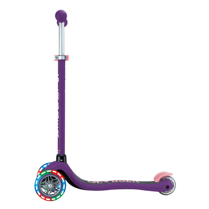 Globber Primo V2 Scooter with Lights - Purple/Pink