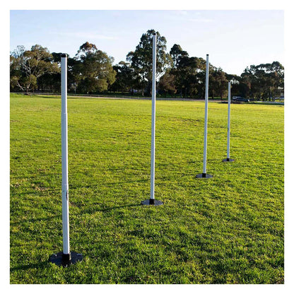 Sherrin KB Retractable Goal Posts with Rubber Base