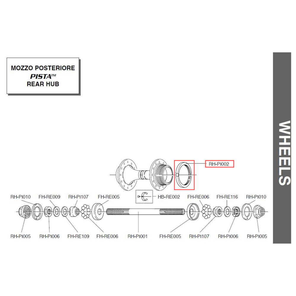 Campagnolo Genuine Spare Part RH-PI002