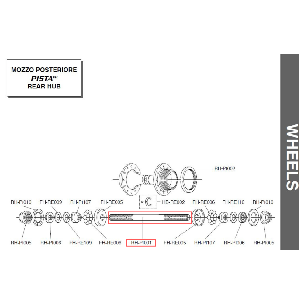 Campagnolo Genuine Spare Part RH-PI001