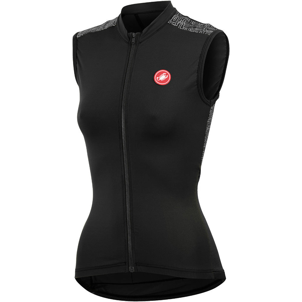 Castelli Womens Scarabocchio Sleeveless Jersey - Black