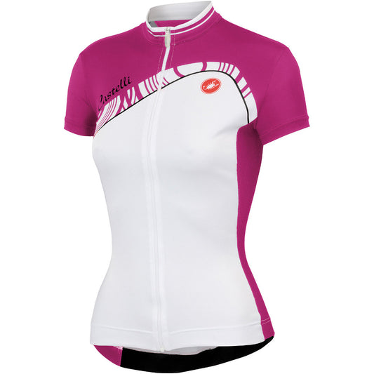 Castelli Tesoro Jersey - White Pink