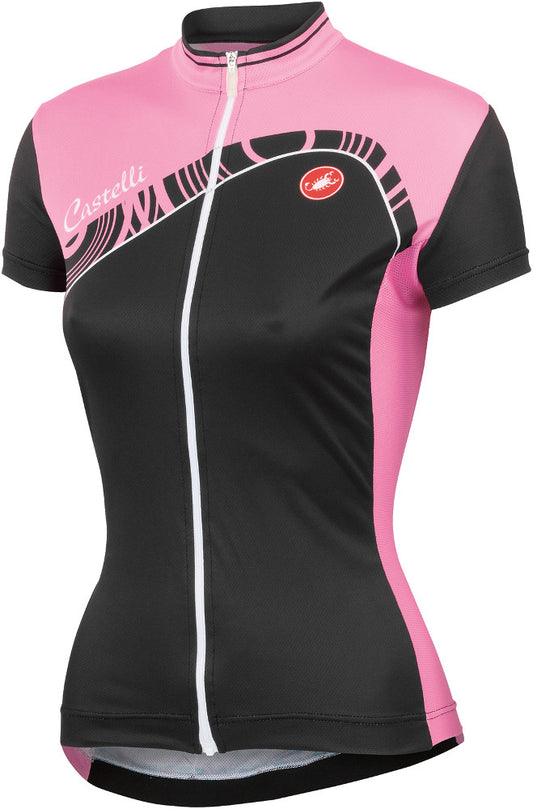 Castelli Womens Tesoro Jersey - Black / Pink