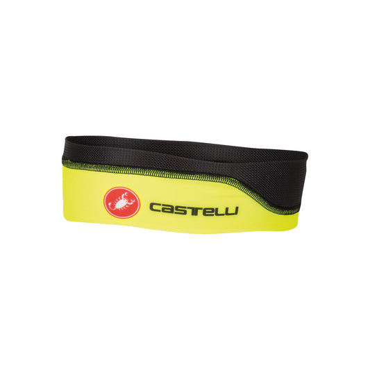 Castelli Summer Cycling Headband - Black / Fluro Yellow