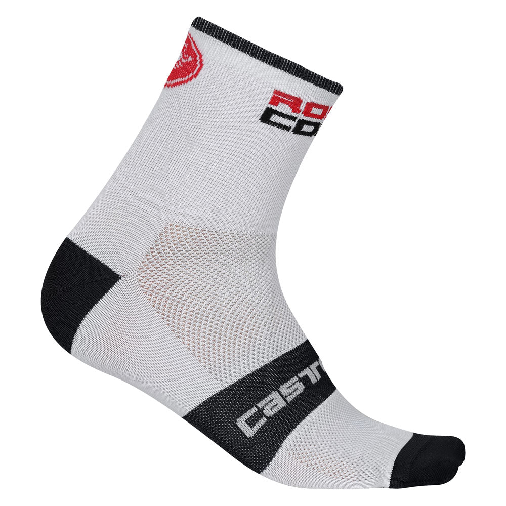 Castelli Rosso Corsa 9cm Socks - White