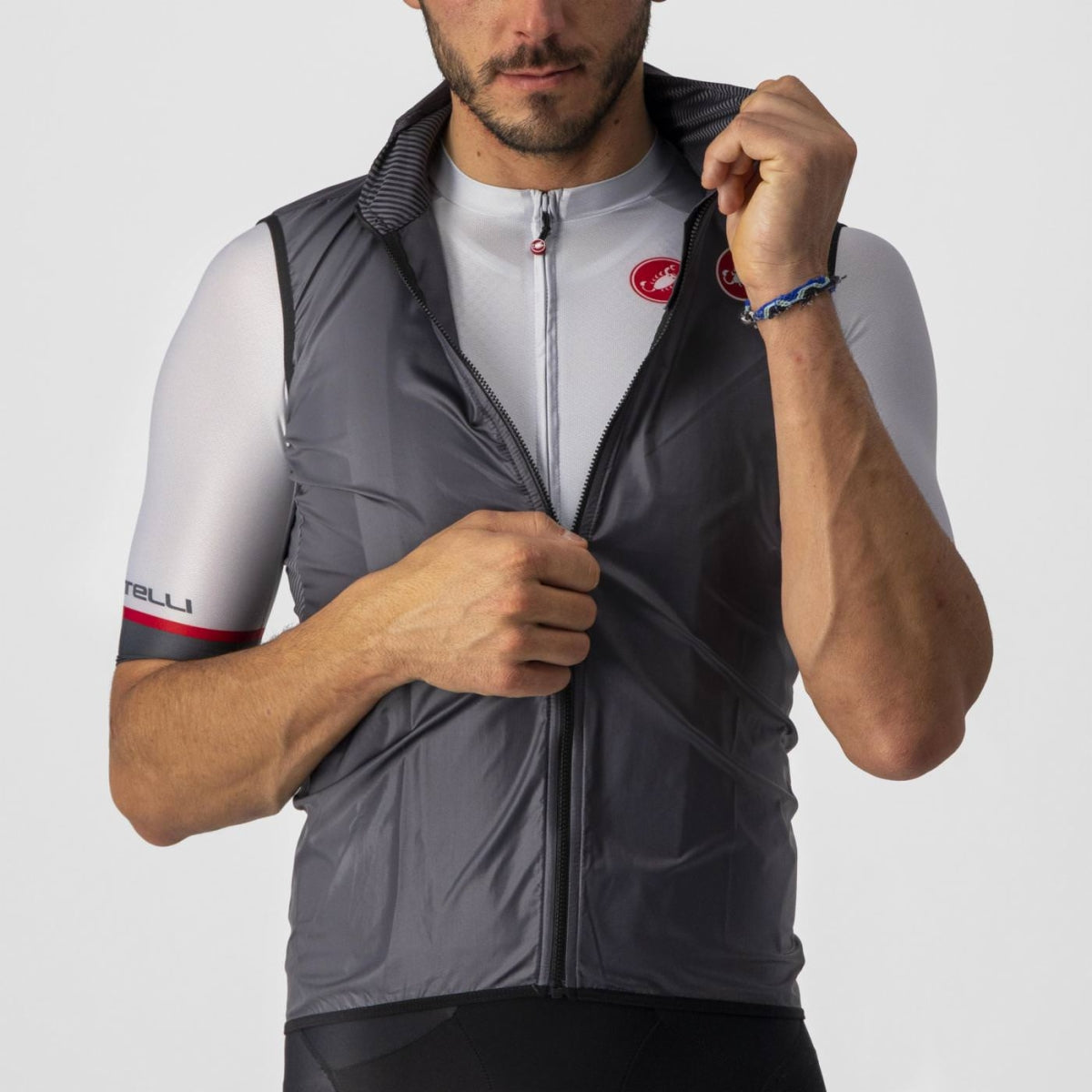 Castelli Aria Lightweight Wind Vest - Grey