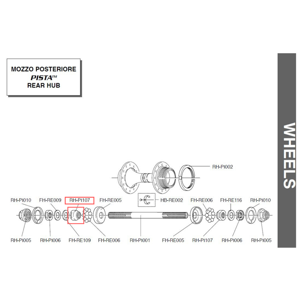 Campagnolo Genuine Spare Part RH-PI107