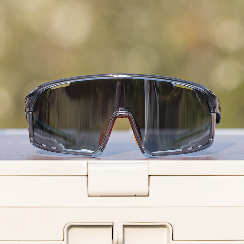 Santic QY HDR Photochromic Sunglasses - Smoke / Mirror