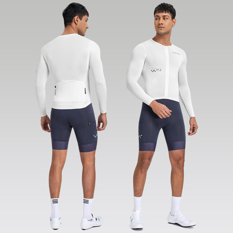 Santic Fusheng Long Sleeve Jersey - White