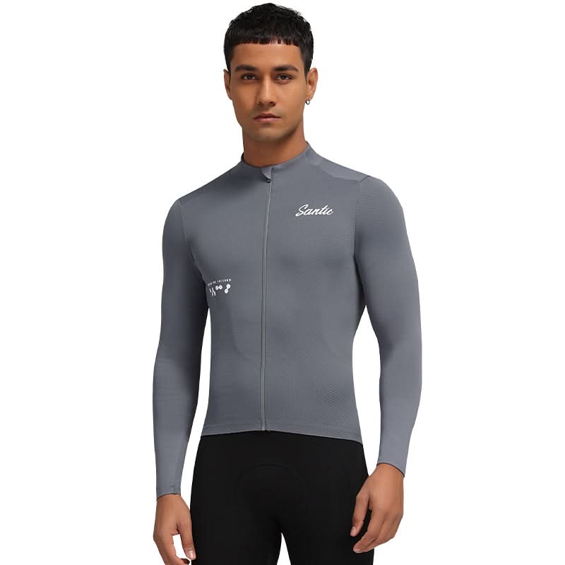 Santic Fusu Thermal Long Sleeve Jersey - Grey