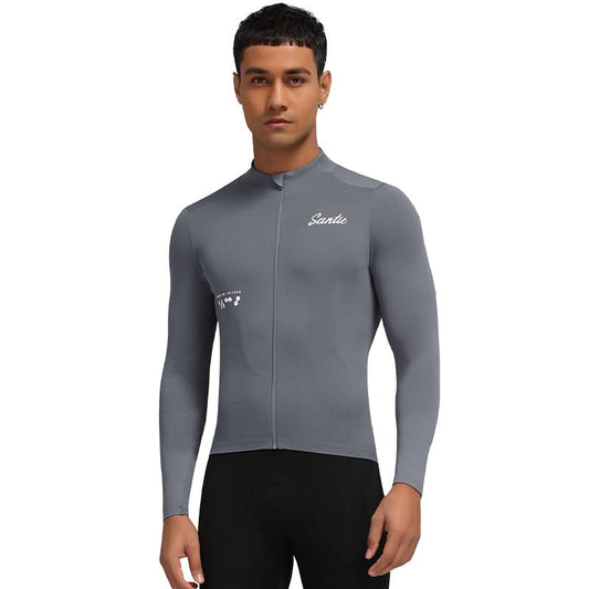 Santic Fusu Thermal Long Sleeve Jersey - Grey