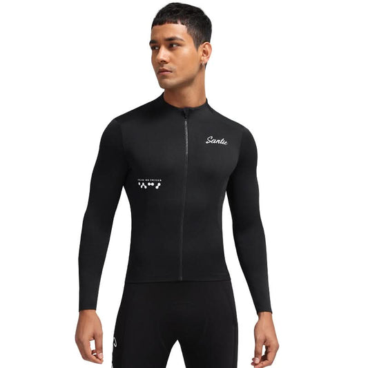 Santic Fusu Thermal Long Sleeve Jersey - Black