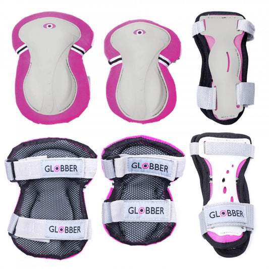Globber Junior Protective Pad Set - Deep Pink