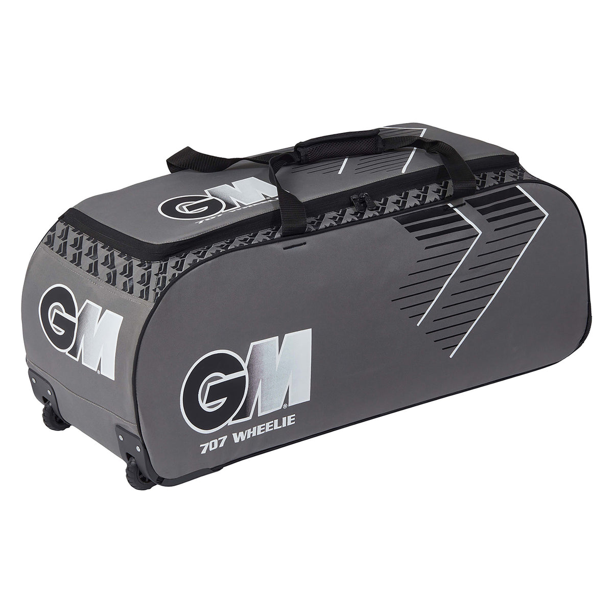 GM Cricket Bag - 707 Wheelie - Grey/Black